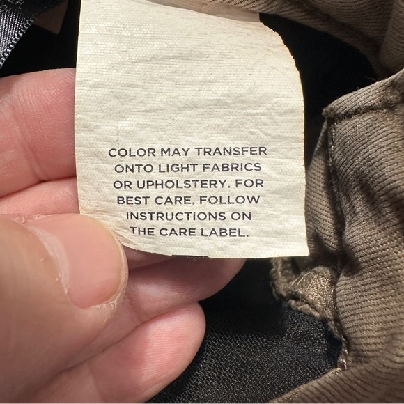 Jones New York Lexington Straight jeans, size 14, tan, stretch, office, date - Picture 4 of 12